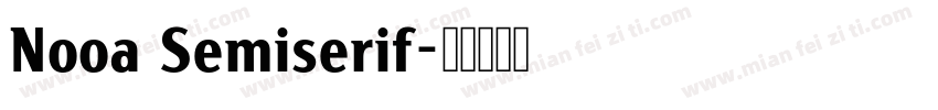 Nooa Semiserif字体转换